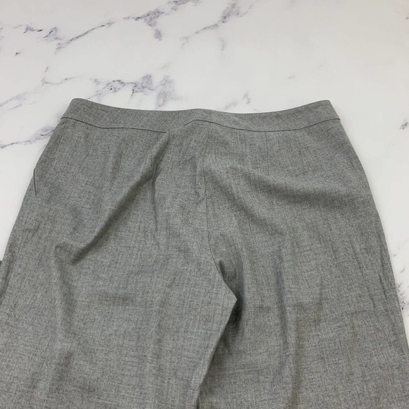 St John Womens Dress Pants Size 10 Light Gray Wool Straight Leg Flat Front - Picture 7 of 9